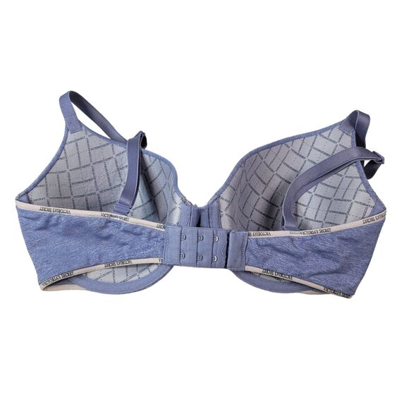 Victorias Secret Uplift Semi Demi Bra Purple 32DD Lightly Lined Seamless Adj - Picture 4 of 8